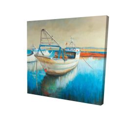 Fishing boat - 12x12 Print on canvas