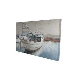 Fishing boat desatured - 12x18 Print on canvas