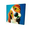 Colorful beagle dog - 08x08 Print on canvas