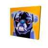 Flash the pug - 08x08 Print on canvas