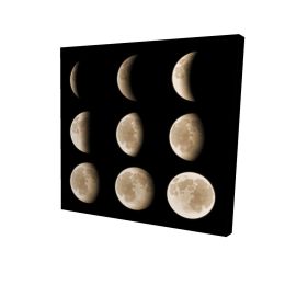 Eclipse in nine phases - 08x08 Print on canvas