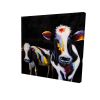 Two funny cows - 08x08 Print on canvas