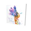 Abstract giraffe with color splash - 08x08 Print on canvas