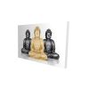 Trio of buddhas - 20x30 Print on canvas