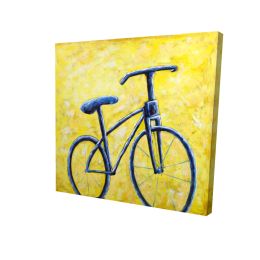 Blue bike abstract - 32x32 Print on canvas