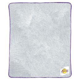 Lakers OFFICIAL NBA Two-Tone Sherpa Throw Blanket;  50" x 60"