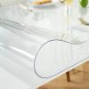 Free shipping 90x50CM Clear Desk Cover Protector, 0.25mm Thick Plastic Clear Desk Pad Mat, Clear Table Cover Tablecloth Protector, Desk Protector for