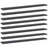 vidaXL Bookshelf Boards 8 pcs Gray 31.5"x3.9"x0.6" Engineered Wood