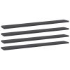 vidaXL Bookshelf Boards 4 pcs Gray 31.5"x3.9"x0.6" Engineered Wood