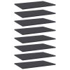 vidaXL Bookshelf Boards 8 pcs Gray 23.6"x15.7"x0.6" Engineered Wood