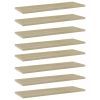 vidaXL Bookshelf Boards 8 pcs Sonoma Oak 23.6"x7.9"x0.6" Engineered Wood