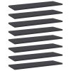 vidaXL Bookshelf Boards 8 pcs Gray 23.6"x7.9"x0.6" Engineered Wood