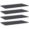 vidaXL Bookshelf Boards 4 pcs Gray 31.5"x15.7"x0.6" Engineered Wood