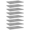 vidaXL Bookshelf Boards 8 pcs Concrete Gray 23.6"x15.7"x0.6" Engineered Wood