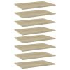 vidaXL Bookshelf Boards 8 pcs Sonoma Oak 23.6"x15.7"x0.6" Engineered Wood