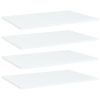 vidaXL Bookshelf Boards 4 pcs White 23.6"x15.7"x0.6" Engineered Wood