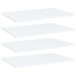 vidaXL Bookshelf Boards 4 pcs White 23.6"x15.7"x0.6" Engineered Wood