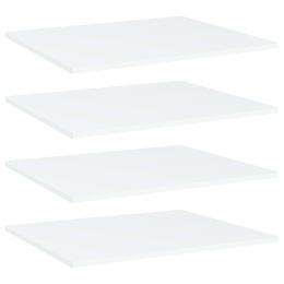 vidaXL Bookshelf Boards 4 pcs White 23.6"x19.7"x0.6" Engineered Wood