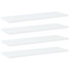 vidaXL Bookshelf Boards 4 pcs White 23.6"x7.9"x0.6" Engineered Wood