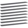 vidaXL Bookshelf Boards 8 pcs High Gloss Gray 31.5"x3.9"x0.6" Engineered Wood