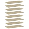 vidaXL Bookshelf Boards 8 pcs Sonoma Oak 31.5"x7.9"x0.6" Engineered Wood