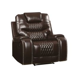 Braylon Recliner (Motion); Brown PU