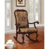 Sharan Rocking Chair in Fabric & Cherry