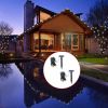 vidaXL LED Solar String Lights 2 pcs Warm White