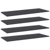 vidaXL Bookshelf Boards 4 pcs Gray 39.4"x15.7"x0.6" Engineered Wood