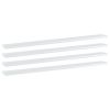 vidaXL Bookshelf Boards 4 pcs High Gloss White 39.4"x3.9"x0.6" Engineered Wood