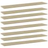 vidaXL Bookshelf Boards 8 pcs Sonoma Oak 39.4"x7.9"x0.6" Engineered Wood