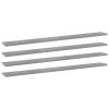 vidaXL Bookshelf Boards 4 pcs Concrete Gray 39.4"x3.9"x0.6" Engineered Wood