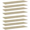 vidaXL Bookshelf Boards 8 pcs Sonoma Oak 39.4"x11.8"x0.6" Engineered Wood