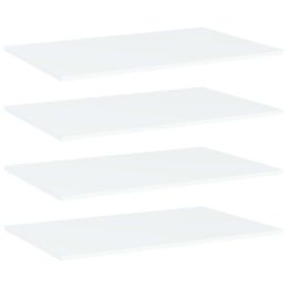 vidaXL Bookshelf Boards 4 pcs White 31.5"x19.7"x0.6" Engineered Wood