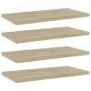 vidaXL Bookshelf Boards 4 pcs Sonoma Oak 15.7"x7.9"x0.6" Engineered Wood