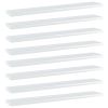 vidaXL Bookshelf Boards 8 pcs High Gloss White 23.6"x3.9"x0.6" Engineered Wood