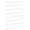 vidaXL Bookshelf Boards 8 pcs White 15.7"x3.9"x0.6" Engineered Wood