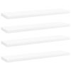 vidaXL Bookshelf Boards 4 pcs White 15.7"x3.9"x0.6" Engineered Wood