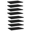 vidaXL Bookshelf Boards 8 pcs Black 15.7"x11.8"x0.6" Engineered Wood