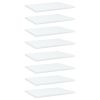 vidaXL Bookshelf Boards 8 pcs White 15.7"x11.8"x0.6" Engineered Wood