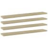 vidaXL Bookshelf Boards 4 pcs Sonoma Oak 23.6"x3.9"x0.6" Engineered Wood