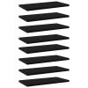 vidaXL Bookshelf Boards 8 pcs Black 15.7"x7.9"x0.6" Engineered Wood