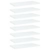 vidaXL Bookshelf Boards 8 pcs White 15.7"x7.9"x0.6" Engineered Wood