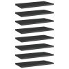 vidaXL Bookshelf Boards 8 pcs High Gloss Black 15.7"x7.9"x0.6" Engineered Wood