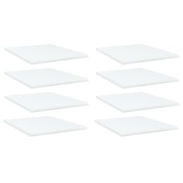 vidaXL Bookshelf Boards 8 pcs White 15.7"x19.7"x0.6" Engineered Wood