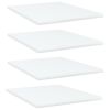 vidaXL Bookshelf Boards 4 pcs White 15.7"x19.7"x0.6" Engineered Wood