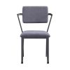 Cargo Chair; Gray Fabric & Gunmetal