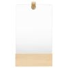 vidaXL Wall Mirror Solid Pinewood 9.1"x15.6"