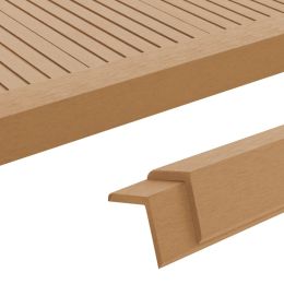 vidaXL 5 pcs Decking Angle Trims WPC 66.9" Teak Color