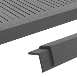 vidaXL 5 pcs Decking Angle Trims WPC 66.9" Gray